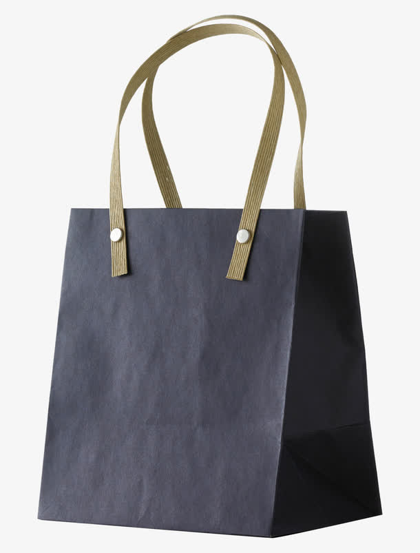 简约风格手提袋免抠