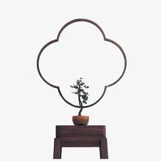 设计师壁挂梳妆镜免抠