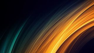 青橙色发光光效海报免抠