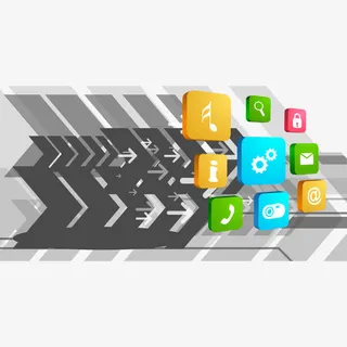 立体箭头图标免抠