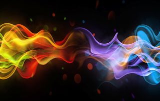 彩色线条黑色抽象背景高清