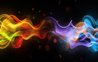 彩色线条黑色抽象背景高清