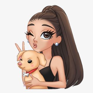 可爱女生_抱小狗免抠