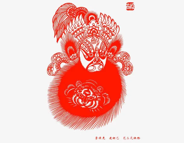 红色的戏剧免抠