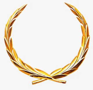 创意合成效果金属质感麦穗图案免抠