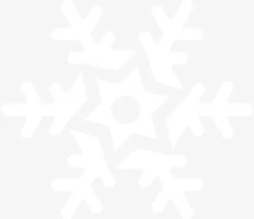 白色冬日手绘雪花免抠