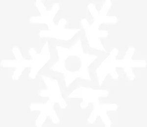 白色冬日手绘雪花免抠