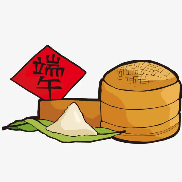 端午节蒸笼和粽子免抠