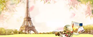 春天出境游海报高清