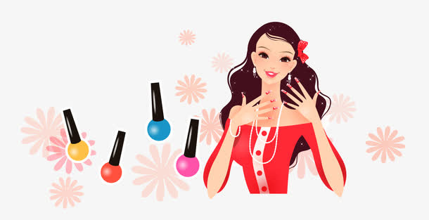 美女化妆免抠