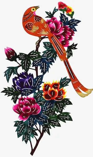 刺绣作品免抠