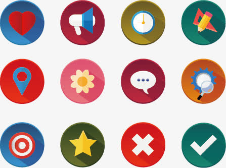 矢量丰富多彩的杂项图标集免抠