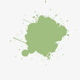 绿色的颜料免抠