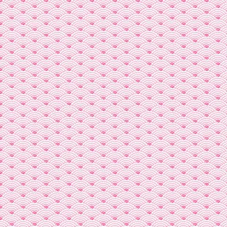 粉色中国风海浪边框纹理免抠