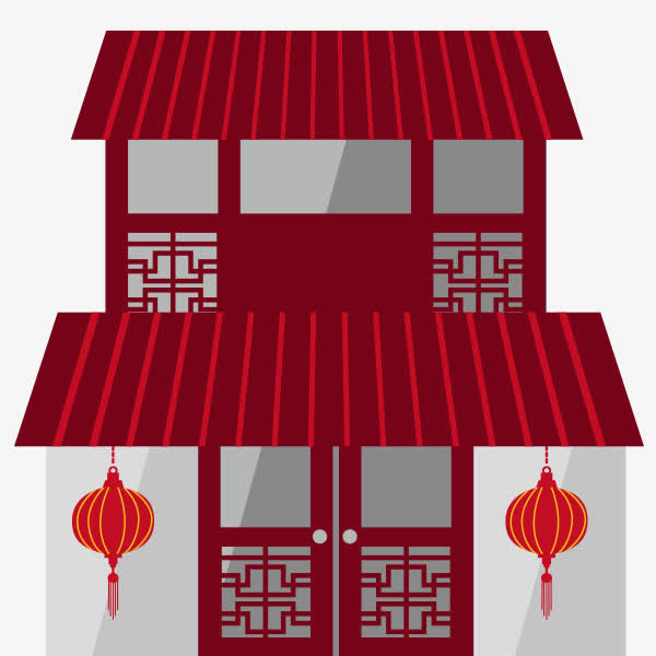 中式建筑免抠
