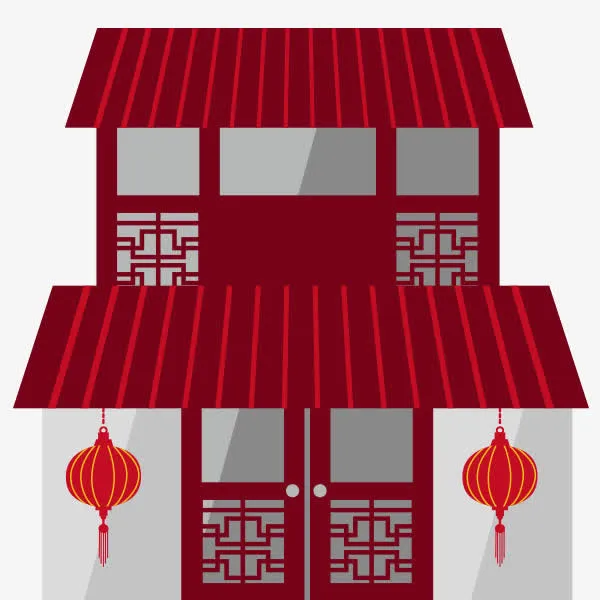 中式建筑免抠