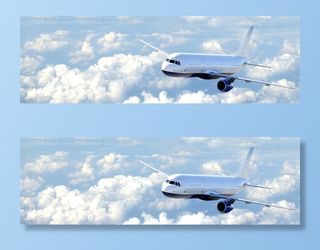 天空飞机背景海报高清另类其他背景