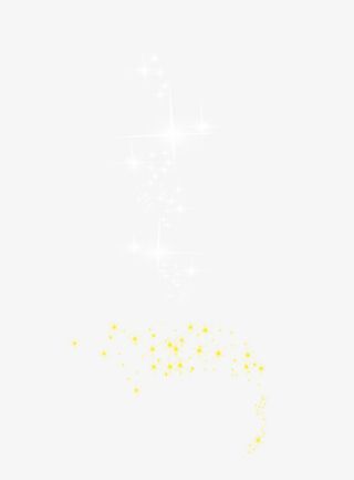 海报装饰白色黄色闪星免抠
