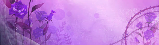 高清炫彩花卉banner背景