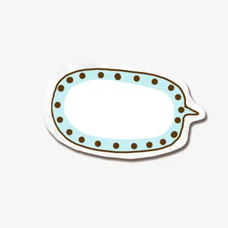 可爱对话框免抠