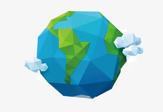 卡通地球装饰图免抠