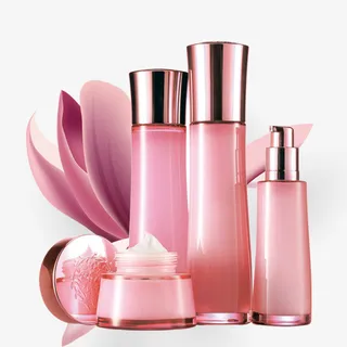 花朵和护肤品简图免抠