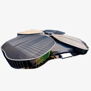 灰色中国国际进口博览会场馆元素免抠