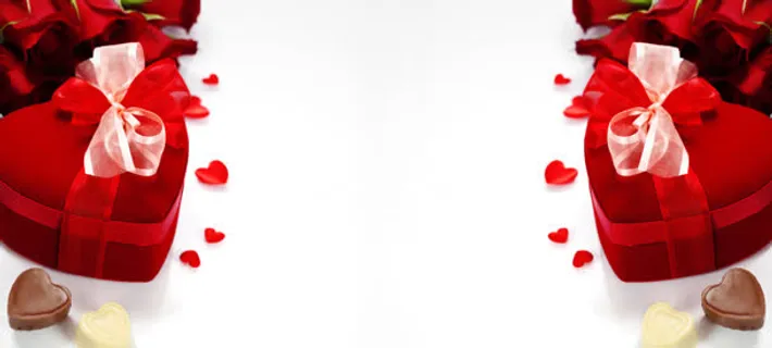 红心巧克力海报背景