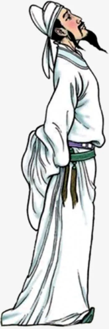 水墨古代人物之江南月夜免抠