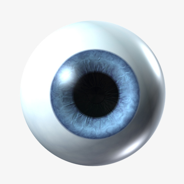 眼球  瞳孔 蓝色免抠