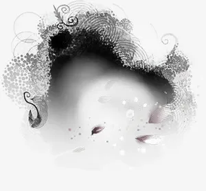 墨迹海报七夕情人节免抠