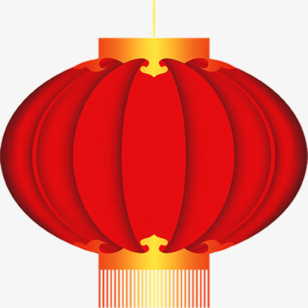 红色手绘中国风灯笼舞台灯光免抠