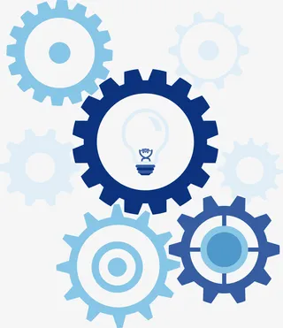 矢量图旋转的齿轮免抠