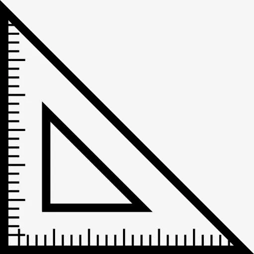 三角尺的学校图标免抠