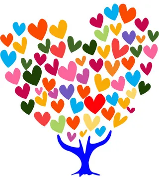 心形树 心愿墙免抠