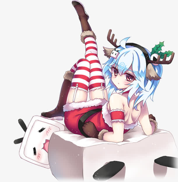 哔哩哔哩直播卡通女孩装饰免抠