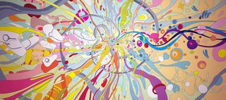 卡通喷射线条背景高清