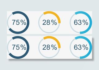 百分比ppt背景素材