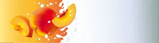 水蜜桃牛奶背景banner　