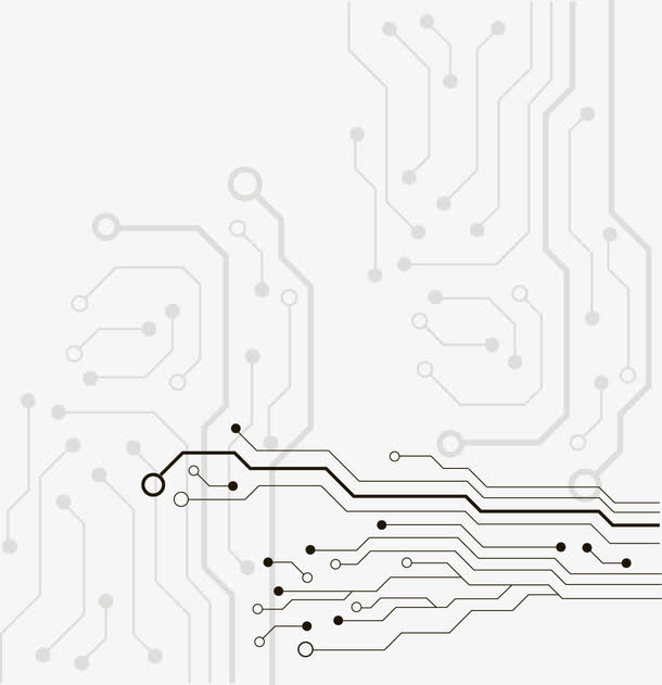 矢量电子线路板设计免抠