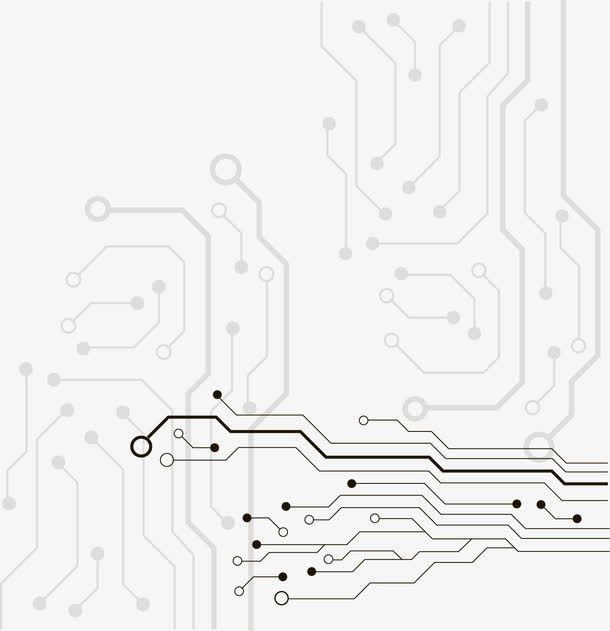 矢量电子线路板设计免抠