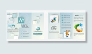 矢量三折页免抠