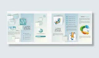 矢量三折页免抠