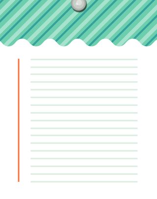 可爱儿童空白纸张信纸矢量背景高清