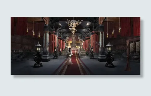 电视皇宫场景人物造型免抠