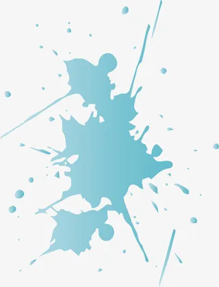 卡通喷溅的水花图免抠