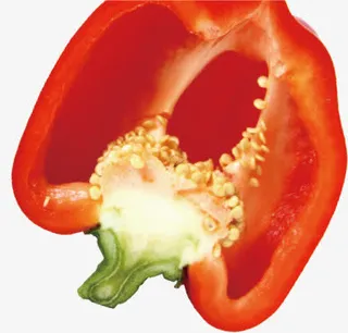 切开的灯笼椒免抠