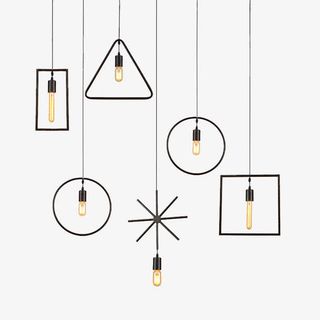 创意几何吊灯免抠