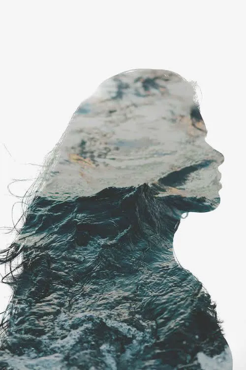 艺术女生头像免抠