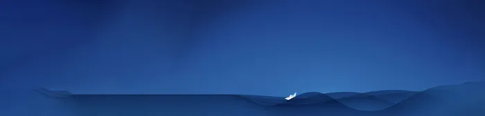 简约深蓝海面小船banner高清